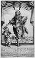 JACQUES CALLOT, Nancy, Lorrain 1592 – 1635 Nancy. Portrait of Claude Deruet with his young son Henri. This original etching is for sale, priced £1500