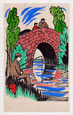 AMY F GREEN S.W.A. Active in Reading from 1936. Patience. This hand-coloured wood engraving, 1938, is for sale, priced £50 