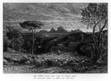 SAMUEL PALMER, London 1805 – 1881 Redhill. Opening the Fold. Etching, 1880. This etching is for sale, priced £1500
