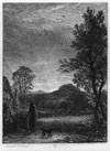 Samuel Palmer etching, The Skylark
