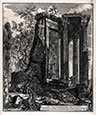 GIOVANNI BATTISTA PIRANESI, Mozzano di Mestre, Venice 1720 – 1778 Rome. Altra Veduta del Tempio della Sibilla in Tivoli. Original etching, c.1761-65.