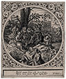 HEINRICH ULRICH, Active in Nuremberg from c1595 – 1621. Pastoral Concert, Engraving, c1600.