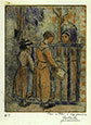 CAMILLE PISSARRO, St Thomas, Danish Antilles 1830 – 1903 Paris. Mendiantes Beggars. Original colour etching, c1894.