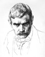 William Strang, Self-Portrait. Original lithograph.