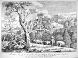 Marco Ricci, Landscape with Hill-Town, 1723